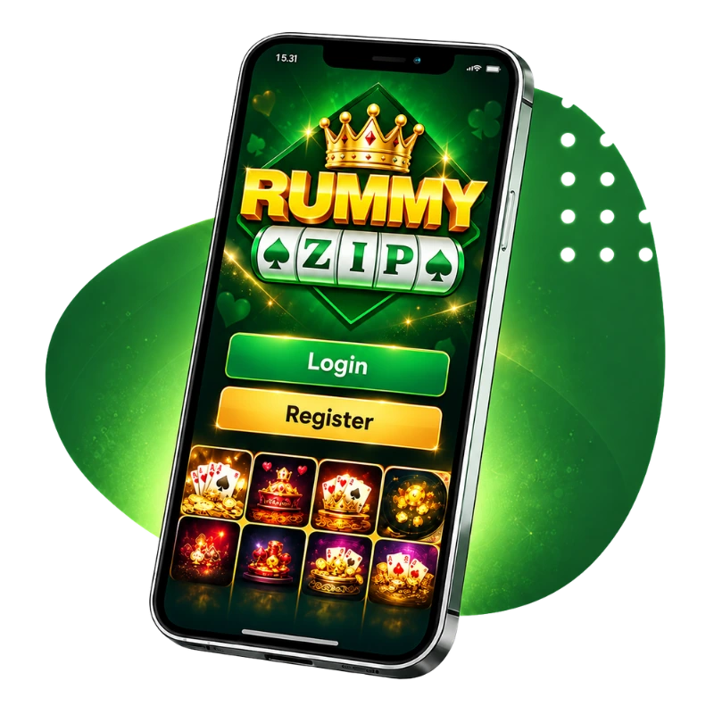 Rummy Zip mobile app interface